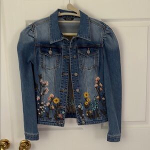 DRIFTWOOD Blue Embroidered Jean Jacket